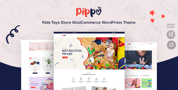 Pippo Kids Toys Store WooCommerce WordPress Theme v1.0.6