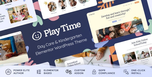Play Time - Day Care & Kindergarten WordPress Theme v1.0.8