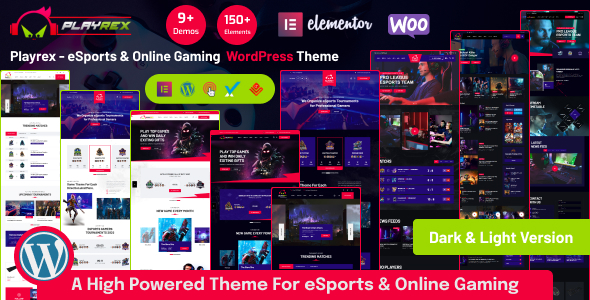Playrex eSports & Gaming Clan News WordPress Theme v1.4