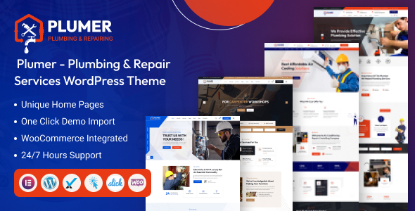 Plumer Plumbing & Repair Services WordPress Theme v1.0.0