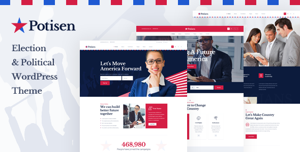 Potisen Election & Political WordPress Theme v1.1.8