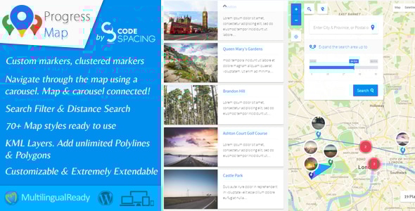 Progress Map Wordpress Plugin v5.7.3