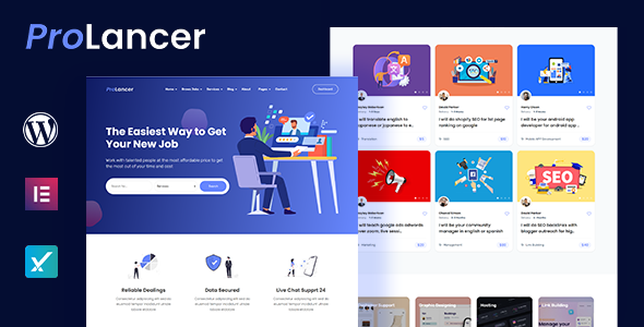Prolancer Freelance Marketplace WordPress theme v1.4.3