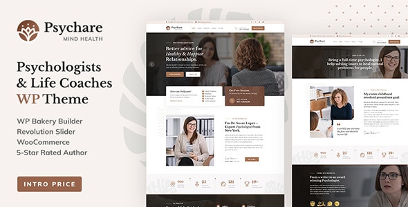 Psychare - WordPress Theme for Psychologists &amp; Life Coaches v1.2.2