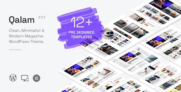 Qalam v2.1.1 - NewsPaper and Magazine WordPress Theme