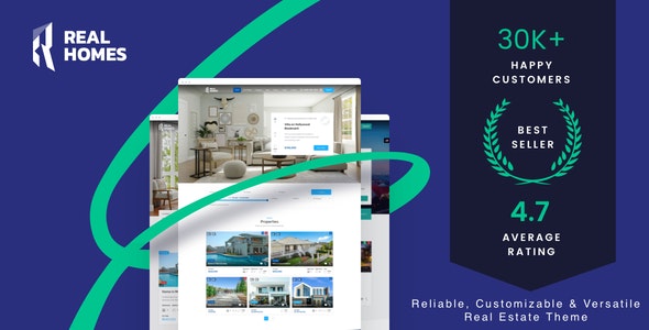 RealHomes v4.3.1 - Estate Sale and Rental WordPress Theme