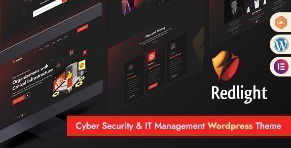 Redlight Cyber Security & IT Management WordPress Theme v1.0