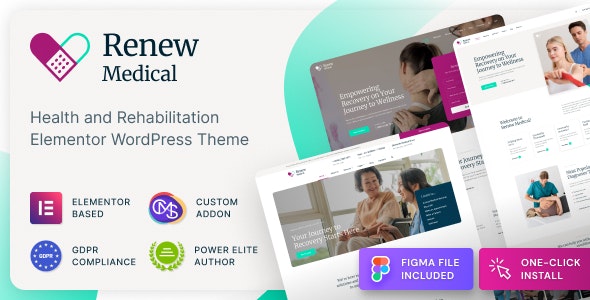 Renew Medical v1.0.1 - Physiotherapy & Rehabilitation Clinic Medical WordPress Theme