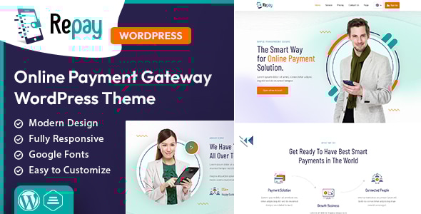 Repay Payment Gateway WordPress Theme v1.0