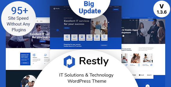 Restly IT Solutions & Technology WordPress Theme v1.3.3