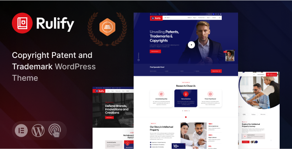 Rulify v1.0 - Intellectual Property Consultancy Law Firm WordPress Theme