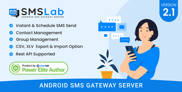 SMSLab v2.0 - Android Based SMS Gateway Server