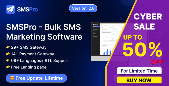 SMSPro v1.0 - Bulk SMS Marketing Software