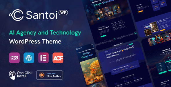 Santoi AI Agency and Technology WordPress Theme v1.2