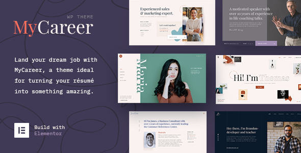 See My CV Resume & vCard WordPress Theme v1.1.7