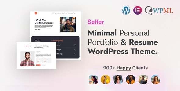 Selfer v2.0.3 - Minimal Personal Portfolio WordPress Theme
