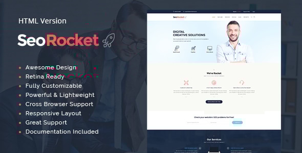 Seo Rocket v2.8 - Advertising & Marketing WordPress Theme