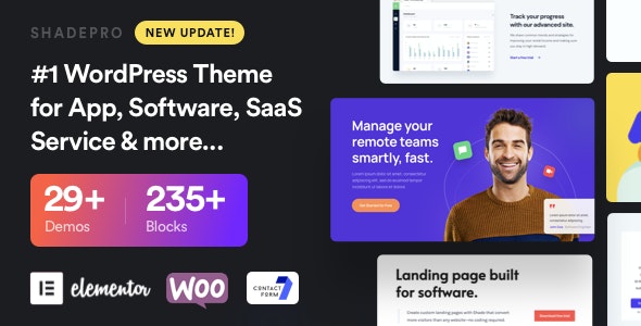 ShadePro v3.6.5 - Startup & SaaS WordPress Theme