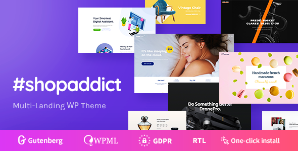 Shopaddict WordPress Landing Pages To Sell Anything v1.1.4