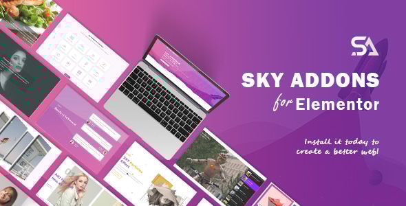 Sky Addons v2.1.1 - for Elementor Page Builder WordPress Plugin