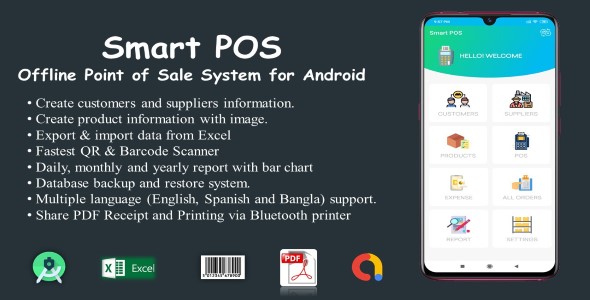 Smart POS v7.7 - Offline Point of Sale System for Android