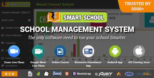 Smart School School Management System v7.0.1