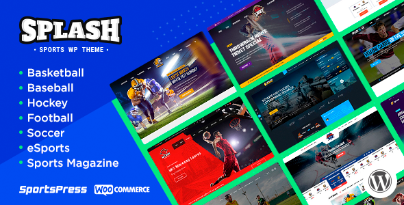 Splash Sport WordPress Theme v4.4.0