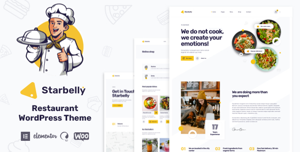 Starbelly Restaurant WordPress Theme v1.3.2