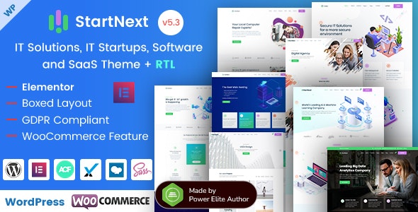 StartNext v5.3 - IT Startups WordPress Theme