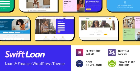 Swift Loan v1.1.4 - Payday & Banking Finance WordPress Theme