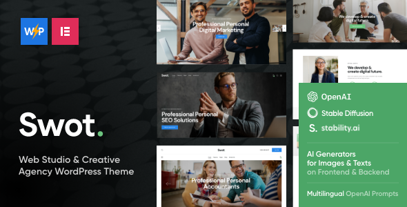 Swot Digital Agency Business &amp; Corporate WordPress Theme v1.0
