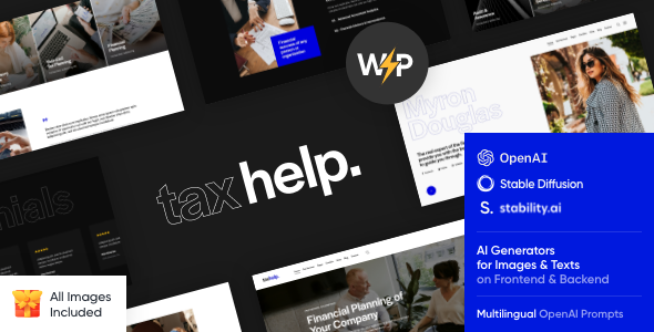 Tax Help v2.13 - Finance & Business Accounting Adviser WordPress Theme