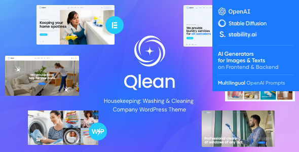 The Qlean Cleaning Company WordPress Theme v2.2