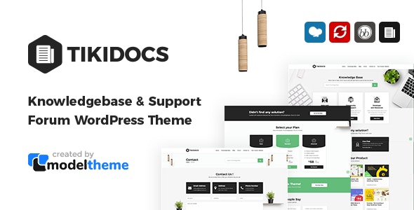 Tikidocs v2.2.3 - Knowledgebase &amp; Support Forum WordPress Theme + RTL