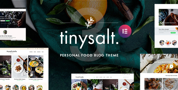 TinySalt Personal Food Blog WordPress Theme v3.5.0