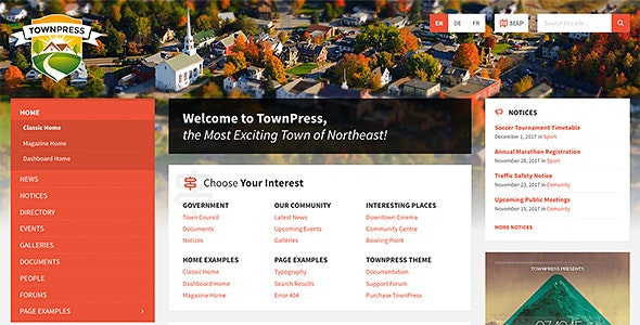 TownPress v3.8.8 - Municipality WordPress Theme