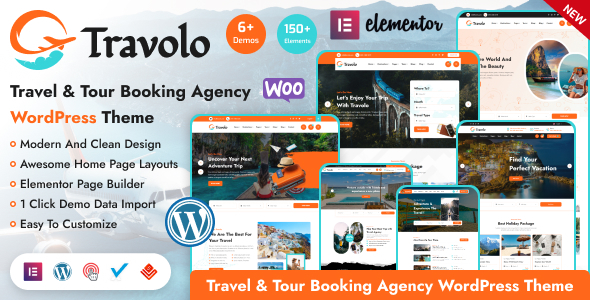 Travolo v1.0.1 - Travel Agency & Tour Booking WordPress Theme