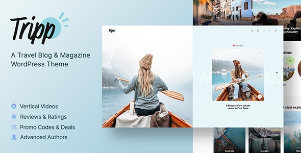 Tripp v1.3.3 - Travel Blog & Magazine WordPress Theme
