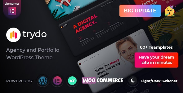 Trydo v1.6.1 - Creative Agency & Portfolio WordPress Theme