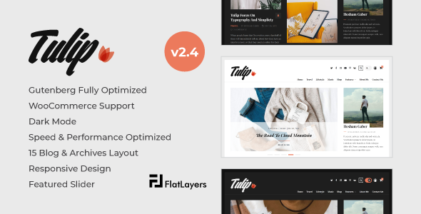 Tulip v2.4 - Responsive WordPress Blog Theme
