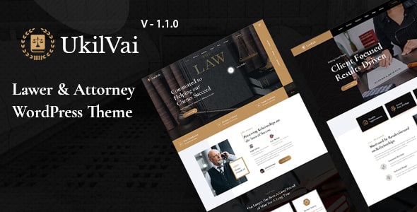 Ukilvai Lawyer &amp; Attorney WordPress Theme v1.1.2
