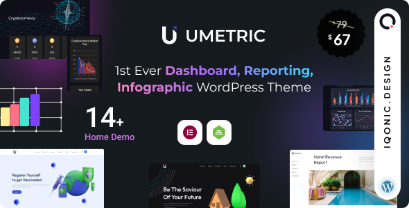 Umetric 2.0.4 - WordPress Dashboard, Reporting and Infographic Theme