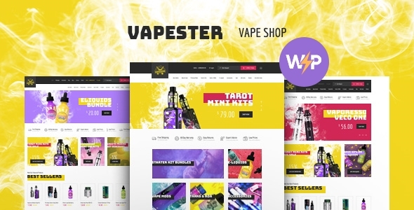 Vapester Creative Cigarette Store & Vape Shop WooCommerce Theme v1.1.10