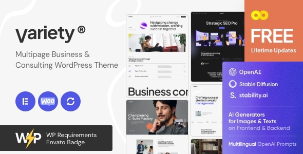 Variety v1.0.0 - Multipage Business & Consulting WordPress Theme