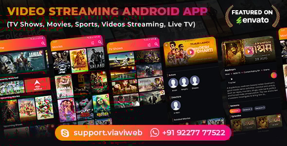 Video Streaming Android App (TV Shows, Movies, Sports, Videos Streaming, Live TV) v1.7