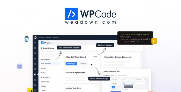 WPCode Pro v2.2.1 - The Best WordPress Code Snippets Plugin