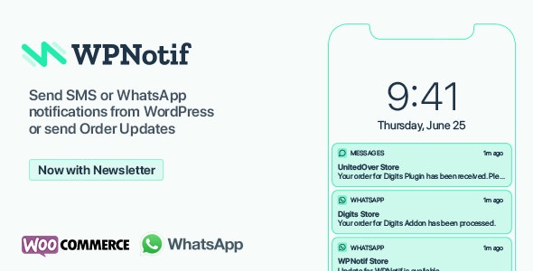 WPNotif v3.0.0 - WordPress SMS & WhatsApp Notifications