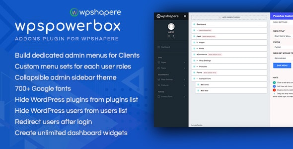 WPSPowerbox v3.0.1 - Addon for WPShapere WordPress Admin Theme
