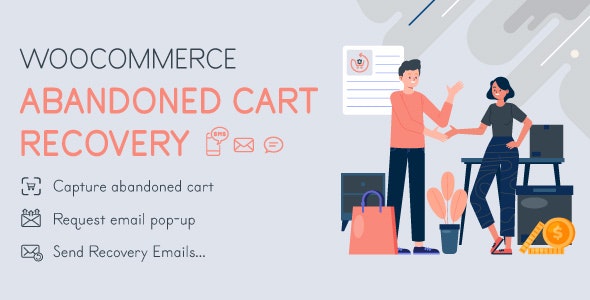 WooCommerce Abandoned Cart Recovery v1.1.3 - Email - SMS - Messenger