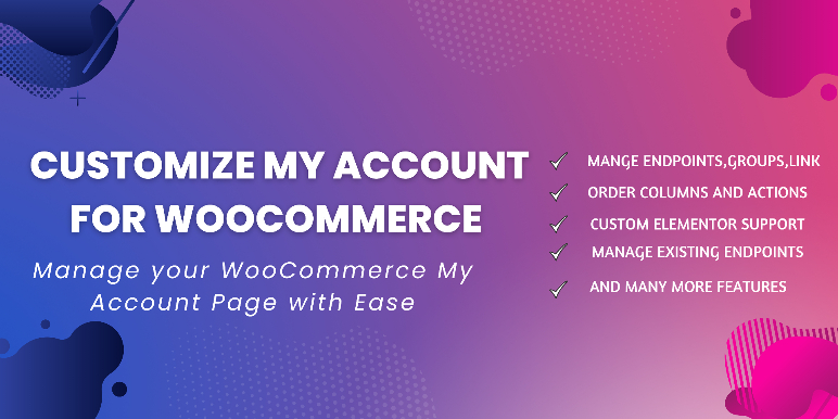 WooCommerce Customize My Account Pro v2.6.1